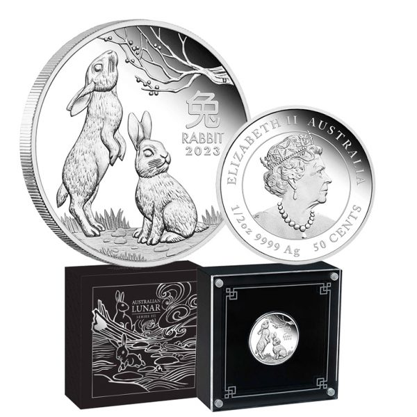 2023 50c Year of the Rabbit 1/2oz Silver Proof Coin