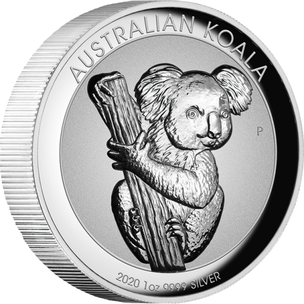 2020 $1 Australian Koala Incused 1oz Silver Proof Coin - Image 2