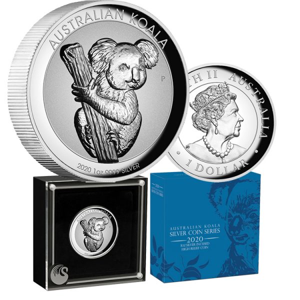 2020 $1 Australian Koala Incused 1oz Silver Proof Coin