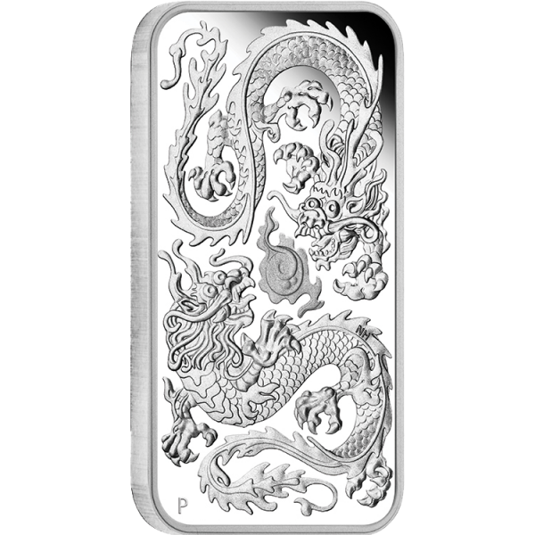 2020 $1 Rectangular Dragon 1oz Silver Proof Coin - Image 2