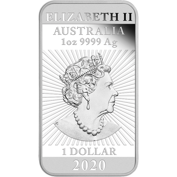 2020 $1 Rectangular Dragon 1oz Silver Proof Coin - Image 3