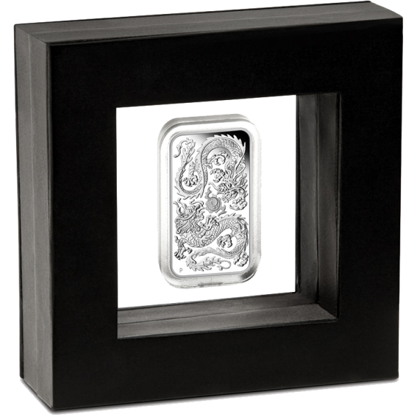 2020 $1 Rectangular Dragon 1oz Silver Proof Coin - Image 4