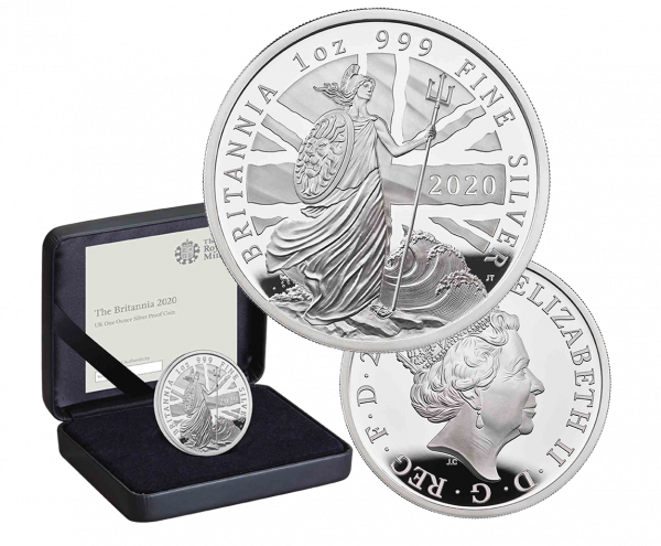 2020 £2 Britannia Silver Proof Coin