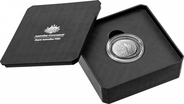 2021 $1 Mungo Footprint 1/2oz Fine Silver Proof Coin - Image 4