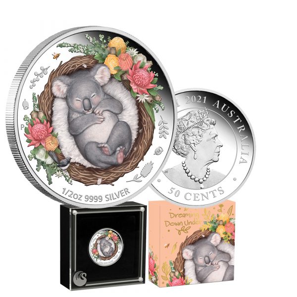 2021 Dreaming Downunder - Koala 1/2oz Silver Coloured Proof Coin Limited to only 5,000 - Image 5