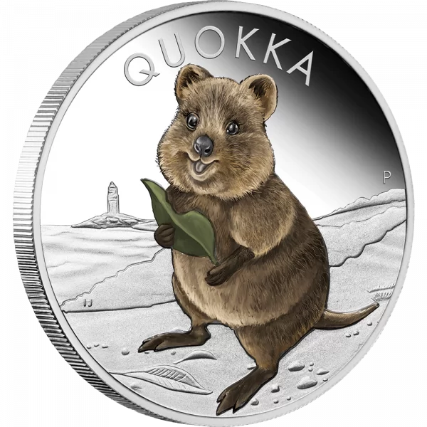 2021 Quokka Coloured Silver Proof - Image 2