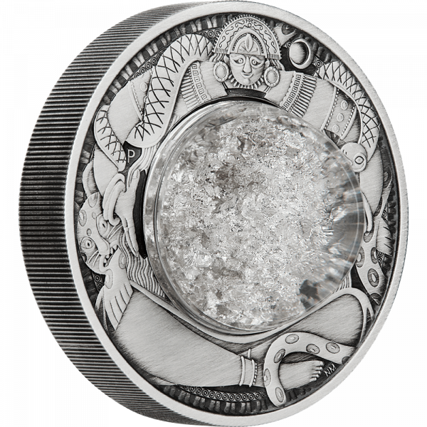 2021 Tears of the Moon 2oz Silver Antiqued Coin Only 2,500 Minted - Image 2