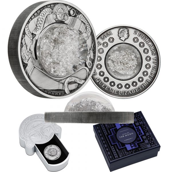 2021 Tears of the Moon 2oz Silver Antiqued Coin Only 2,500 Minted