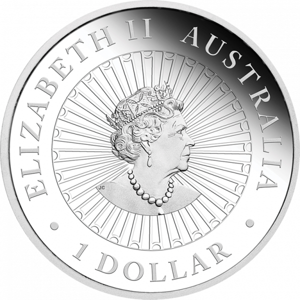 2022 $1 Great Southern Land 1oz Silver Proof Lepidolite Coin - Image 3