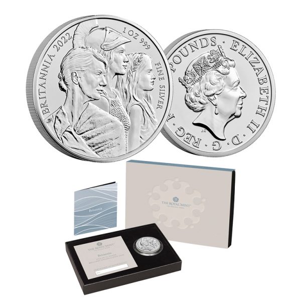 2022 £2 The Britannia 1oz Silver Brilliant UNC Exclusive Range