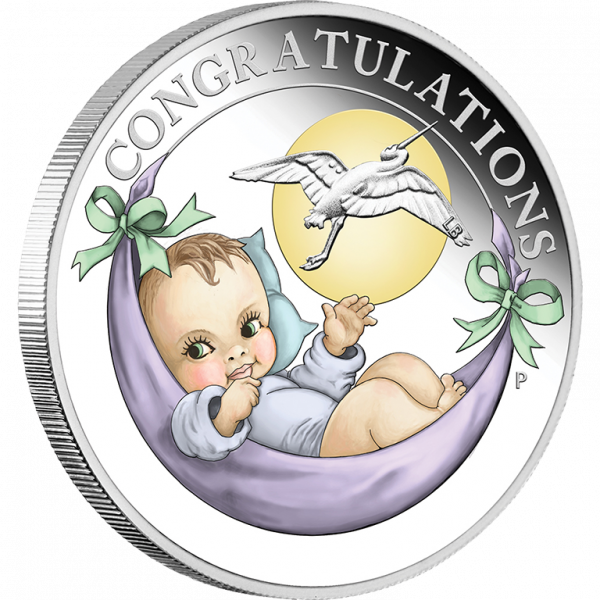 2022 50c Newborn Baby 1/2oz Silver Proof Coin - Image 2