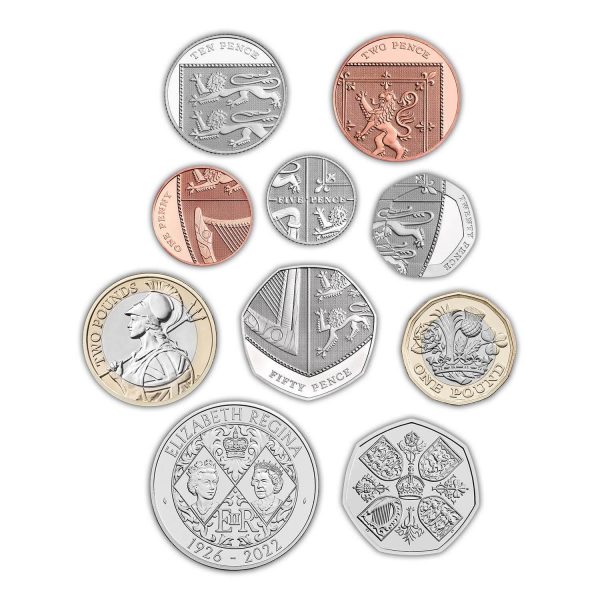 2022 Her Majesty Queen Elizabeth II Memorial BUNC Coin Set - Image 5