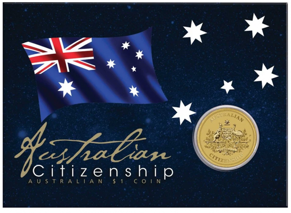 2023 Australian Citizenship $1 Coin in Card