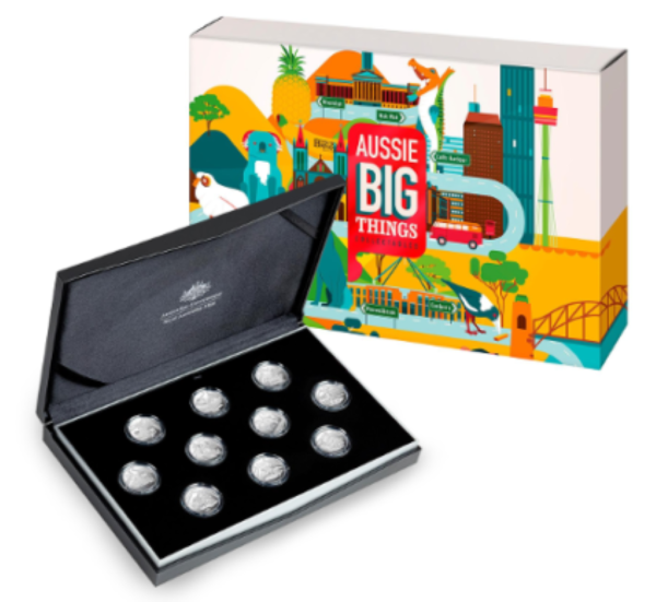 2023 Aussie Big Things 10-Coin Silver Proof Set